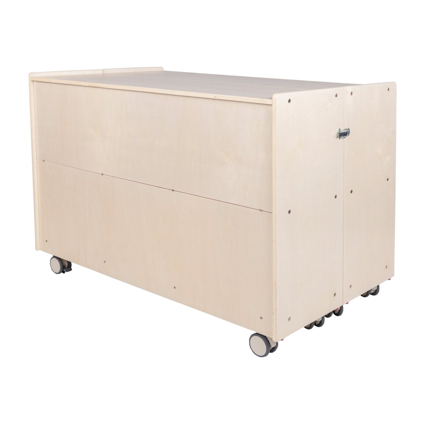 Angeles Birch Mobile 30"H 2-Shelf Storage Assembled (AG1007A) - SchoolOutlet