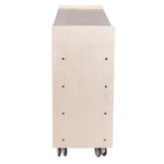 Angeles Birch Mobile 20-Section Cubby Storage Assembled (AG1012A) - SchoolOutlet
