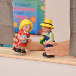 Angeles Birch Puppet Theatre with Dry Erase Board Assembled (AG1037WA)