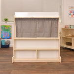 Angeles Birch Puppet Theatre with Dry Erase Board Assembled (AG1037WA)