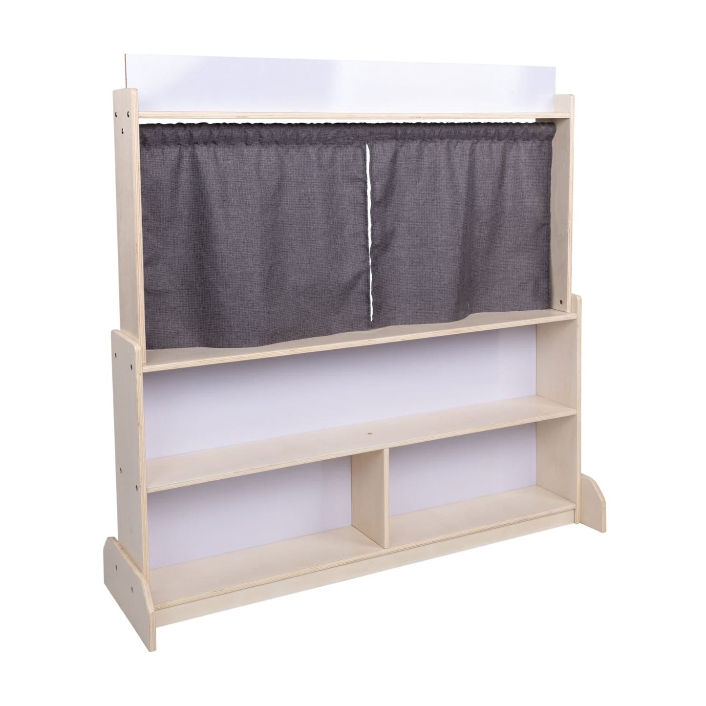 Angeles Birch Puppet Theatre with Dry Erase Board Assembled (AG1037WA)