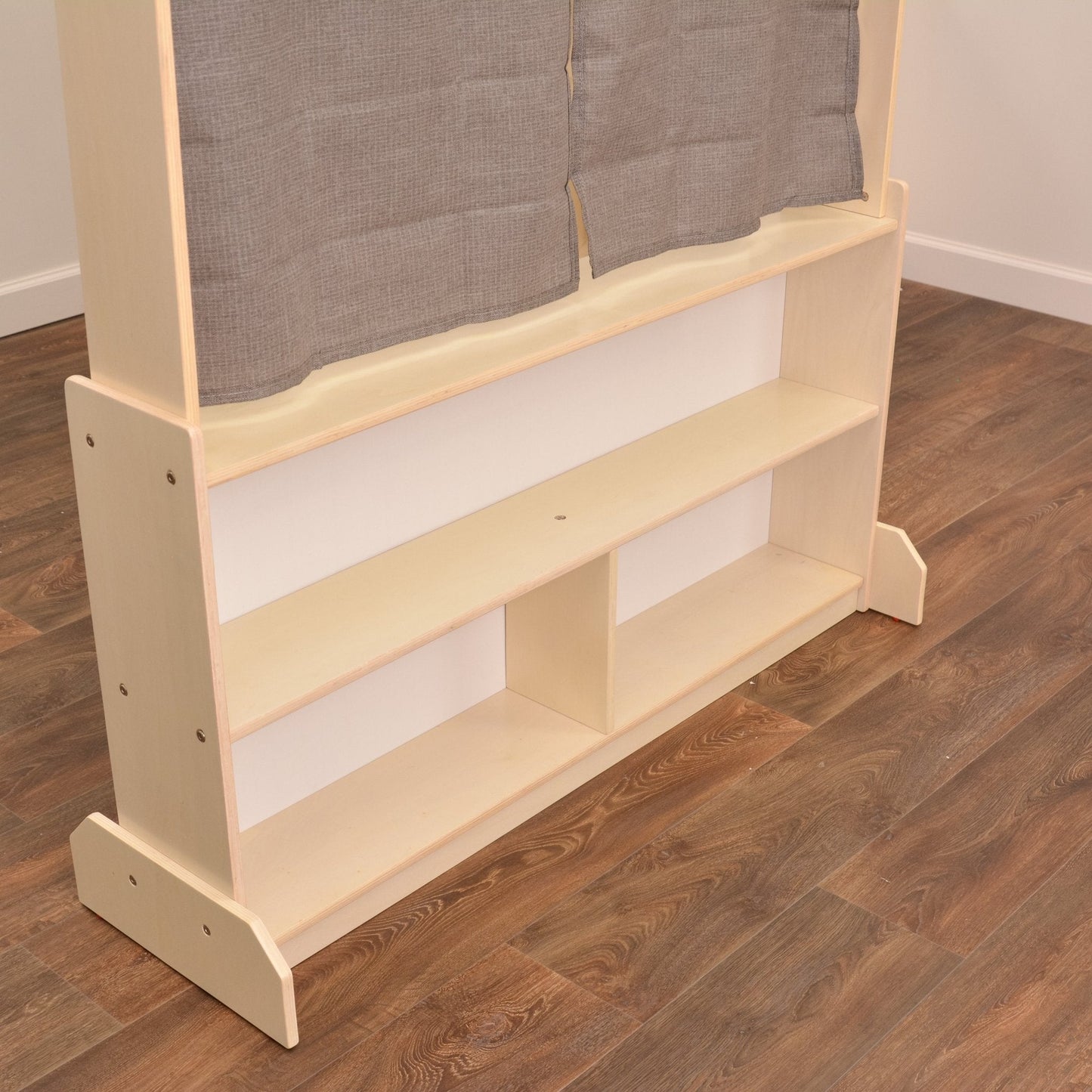 Angeles Birch Puppet Theatre with Dry Erase Board Assembled (AG1037WA) - SchoolOutlet