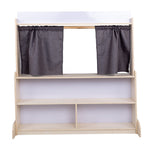 Angeles Birch Puppet Theatre with Dry Erase Board Assembled (AG1037WA) - SchoolOutlet