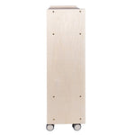 Angeles Birch Mobile 5-Section Locker with Shoe Storage Assembled (AG1057A)