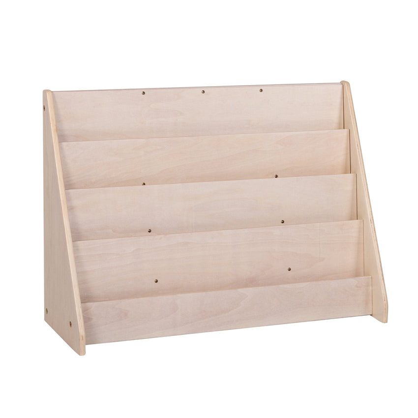 Angeles Birch 4-Shelf Book Display Assembled (AG1060A) - SchoolOutlet