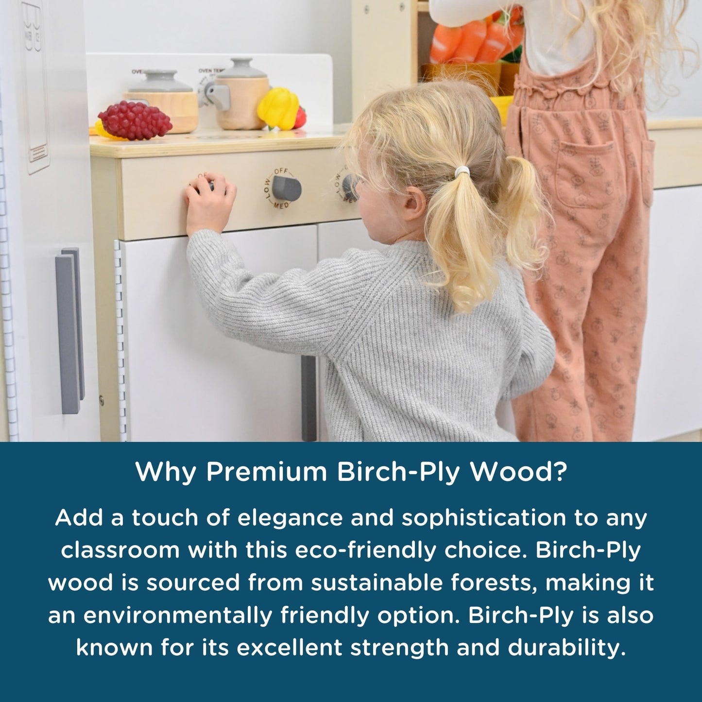 Angeles Birch Kitchen Play Stove Assembled (AG1072A)