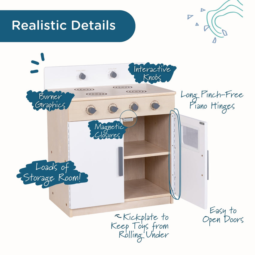Angeles Birch Kitchen Play Stove (AG1072) - SchoolOutlet