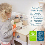 Angeles Birch Kitchen Play Stove Assembled (AG1072A) - SchoolOutlet