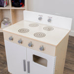 Angeles Birch Kitchen Play Stove Assembled (AG1072A) - SchoolOutlet