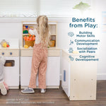 Angeles Birch Kitchen Play Hutch Assembled (AG1073A)