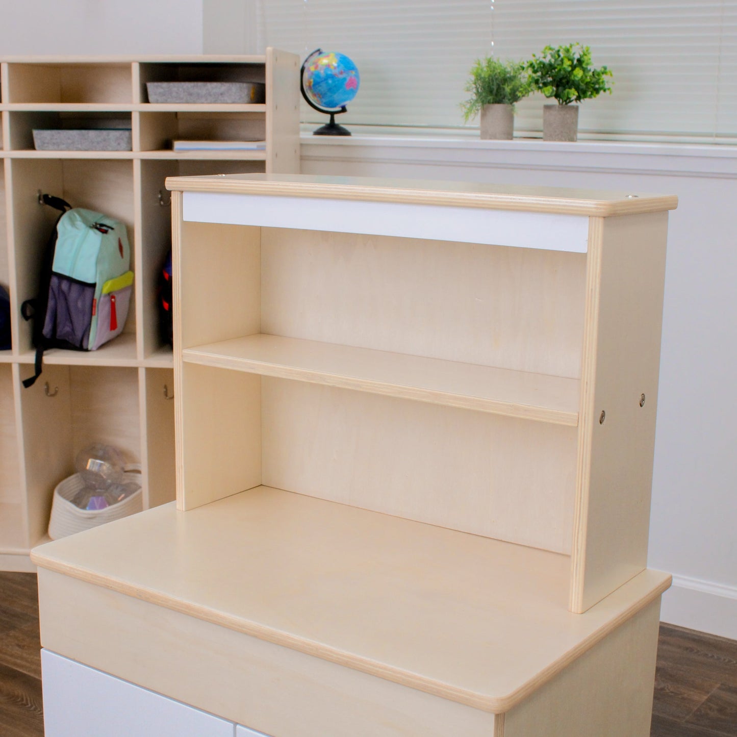 Angeles Birch Kitchen Play Hutch Assembled (AG1073A) - SchoolOutlet