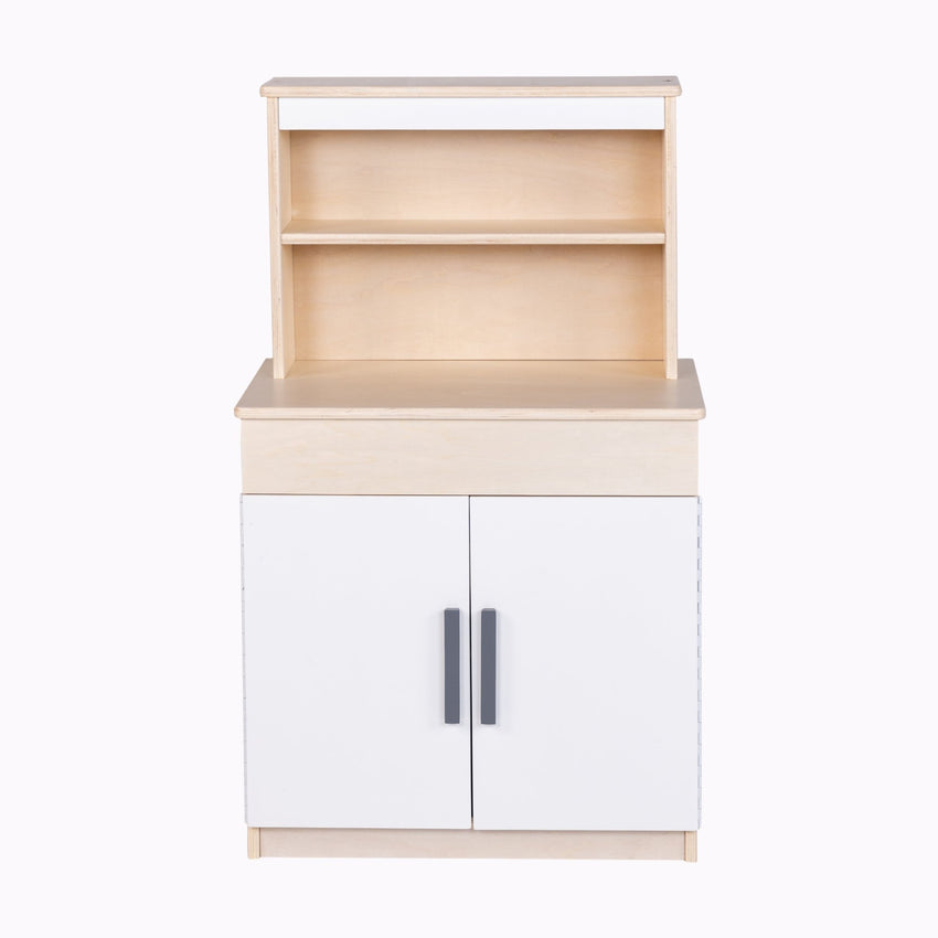 Angeles Birch Kitchen Play Hutch Assembled (AG1073A) - SchoolOutlet