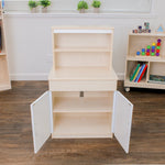 Angeles Birch Kitchen Play Hutch Assembled (AG1073A) - SchoolOutlet