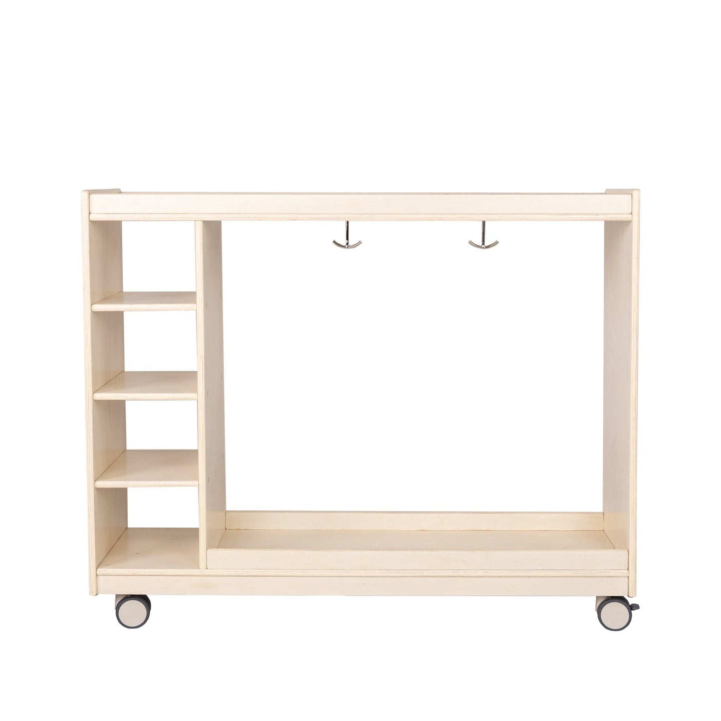 Angeles Birch Mobile Dress Up Storage with Mirrors Assembled (AG1076A)