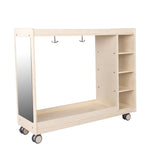 Angeles Birch Mobile Dress Up Storage with Mirrors Assembled (AG1076A)
