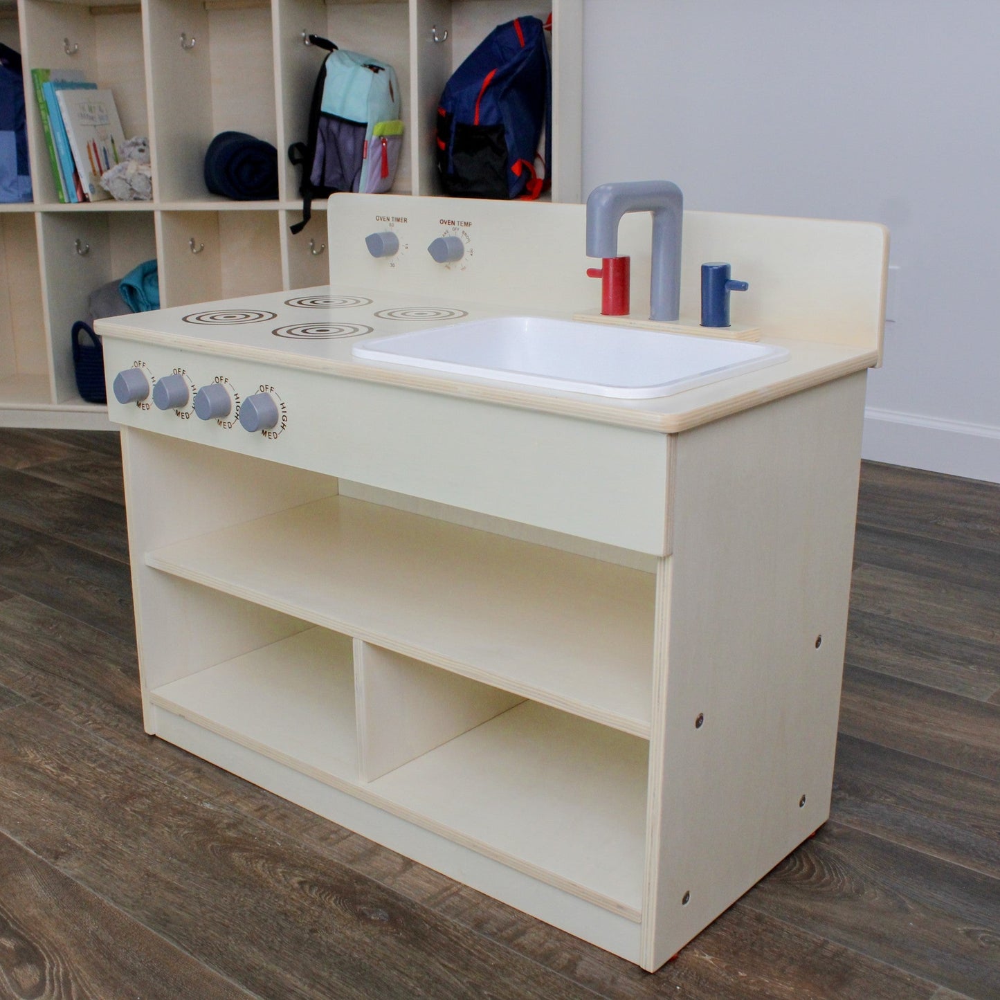 Angeles Birch Toddler 2-In-1 Kitchen Center (AG1092) - SchoolOutlet