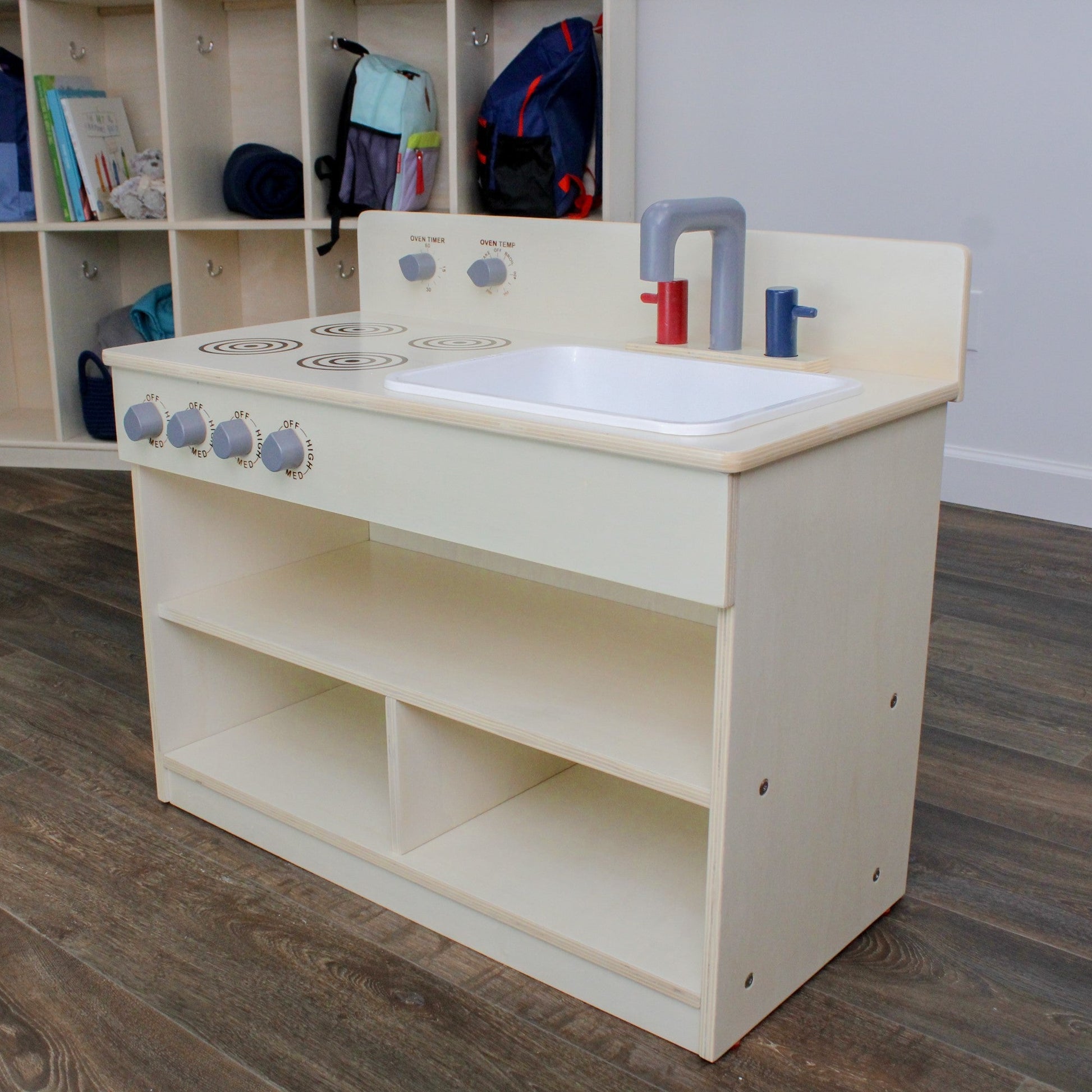 Angeles Birch Toddler 2-In-1 Kitchen Center (AG1092) - SchoolOutlet
