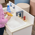 Angeles Birch Toddler 2-In-1 Kitchen Center Assembled (AG1092A) - SchoolOutlet