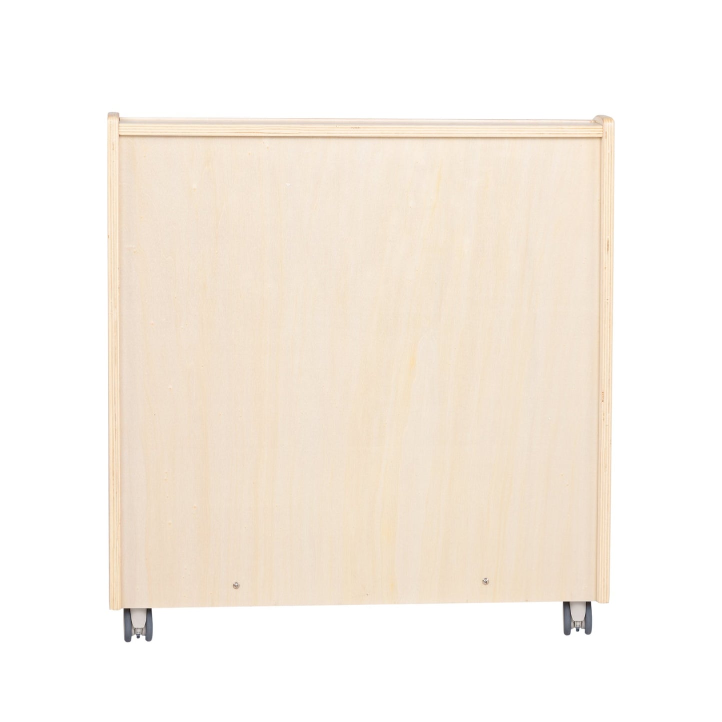 Angeles Birch Mobile 4-Shelf Book Display with Storage (AG1118) - SchoolOutlet