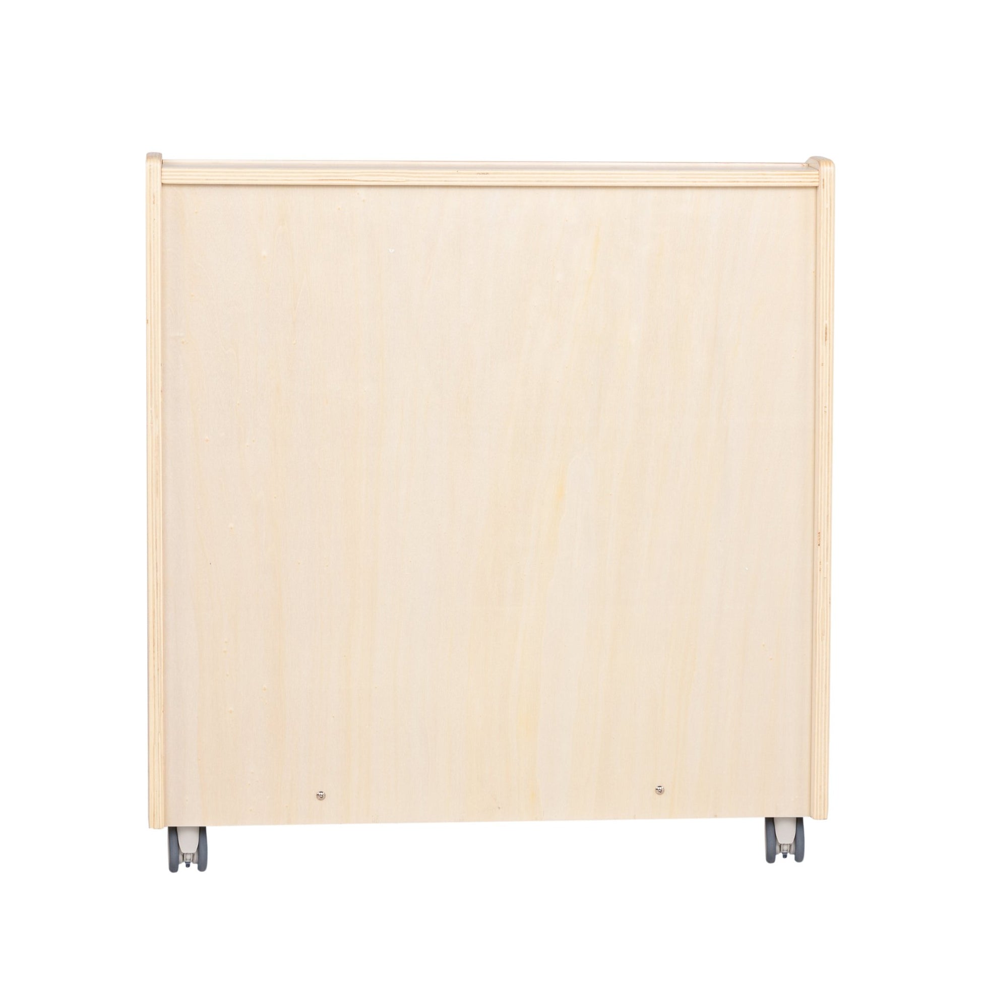 Angeles Birch Mobile 4-Shelf Book Display with Storage (AG1118) - SchoolOutlet
