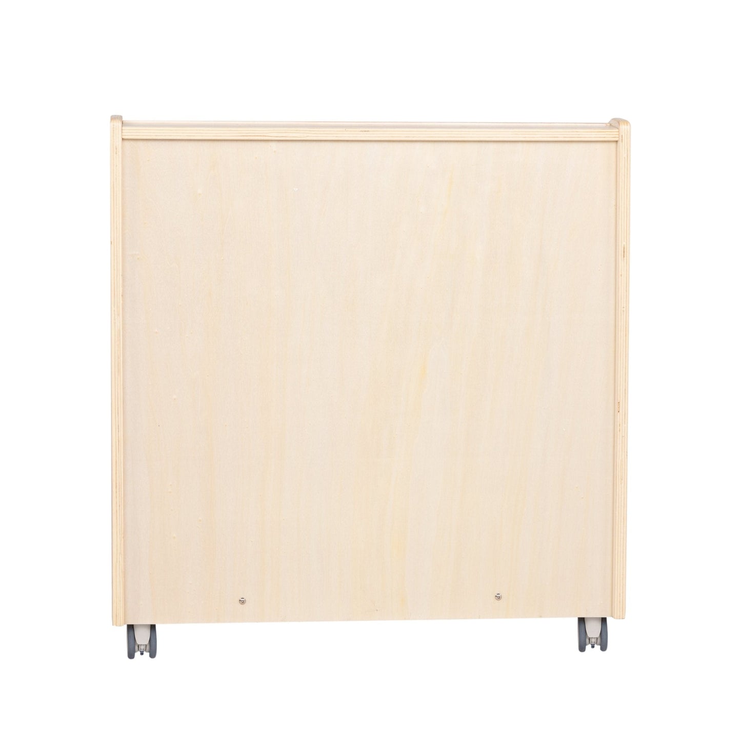 Angeles Birch Mobile 4-Shelf Book Display with Storage Assembled (AG1118A)