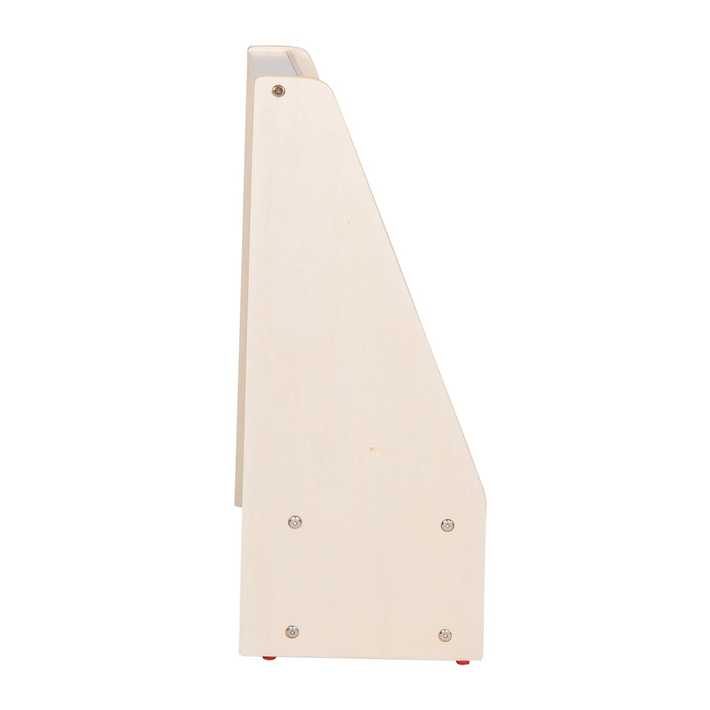 Angeles Birch Mobile 4-Shelf Book Display with Storage (AG1118) - SchoolOutlet