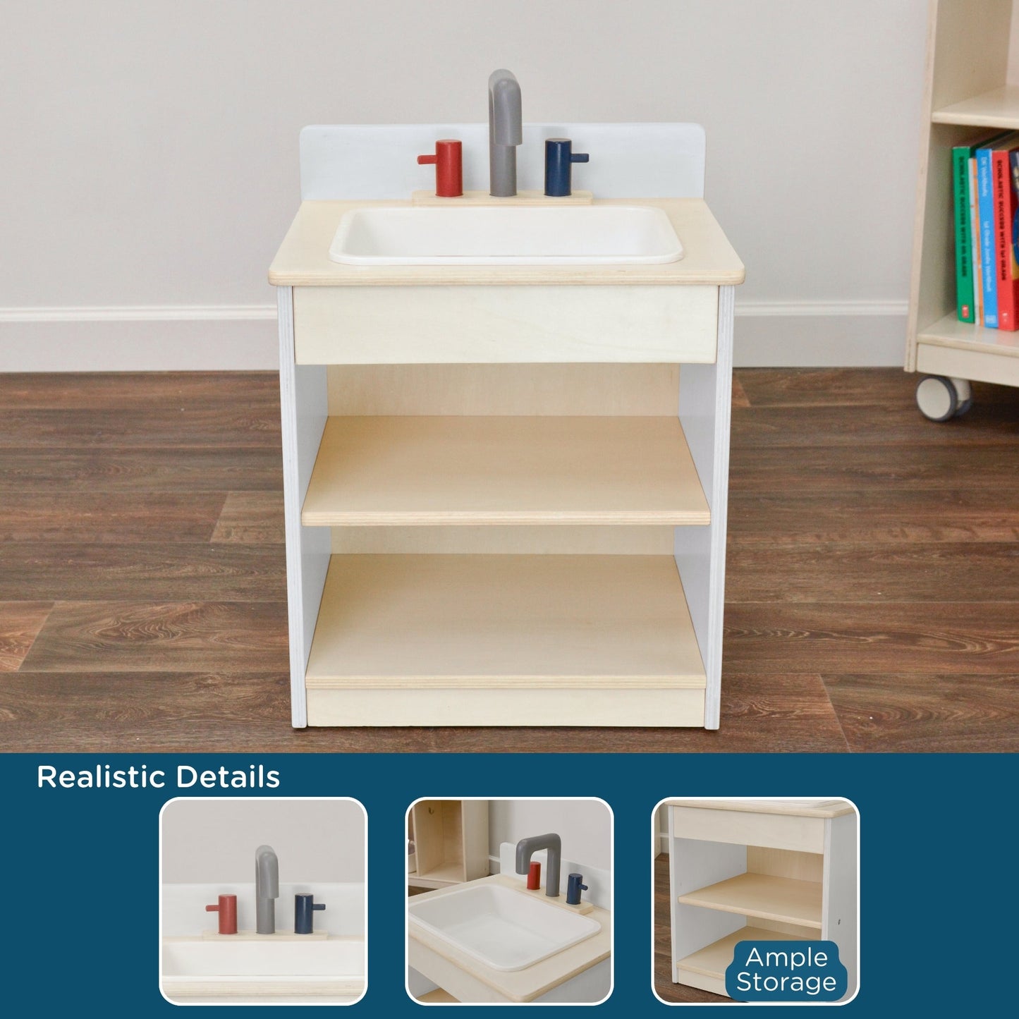 Children's Factory White Toddler Sink Assembled (AG1174WA)