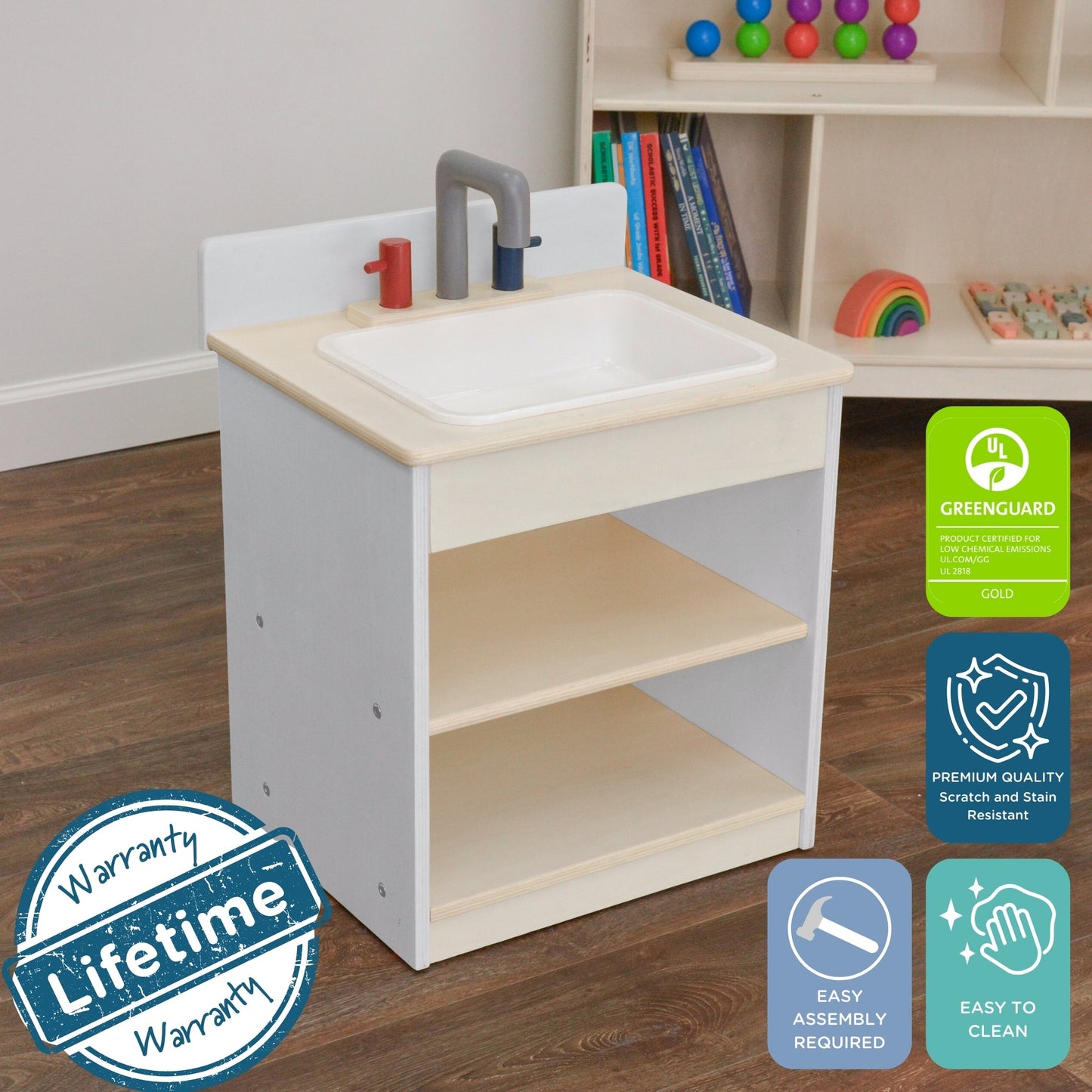 Children's Factory White Toddler Sink Assembled (AG1174WA)