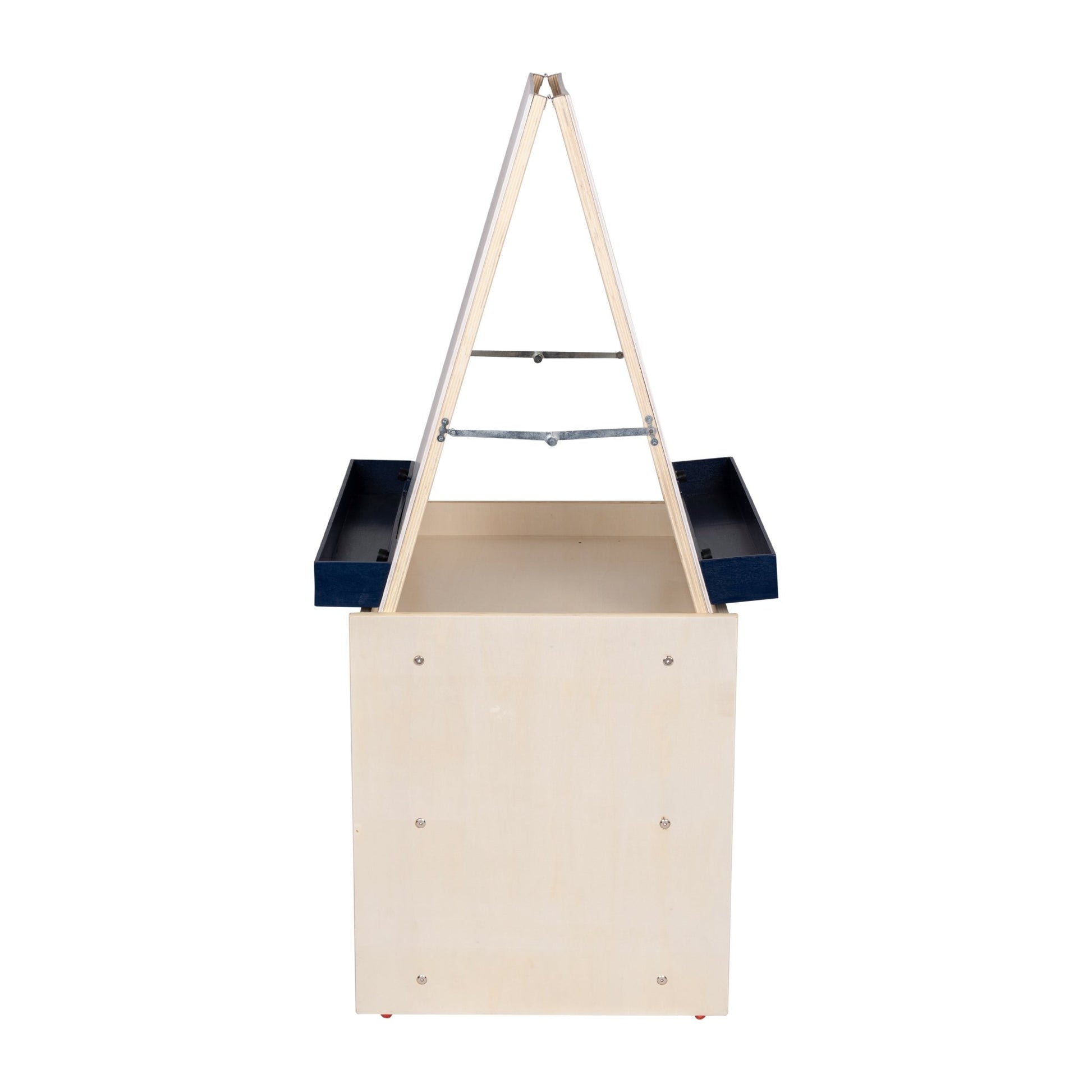 Angeles Birch Mobile 2-Station Art Center Easel (AG1190) - SchoolOutlet