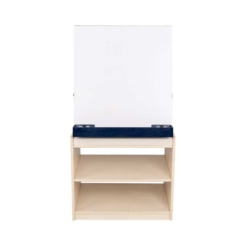 Angeles Birch Mobile 2-Station Art Center Easel Assembled (AG1190A) - SchoolOutlet