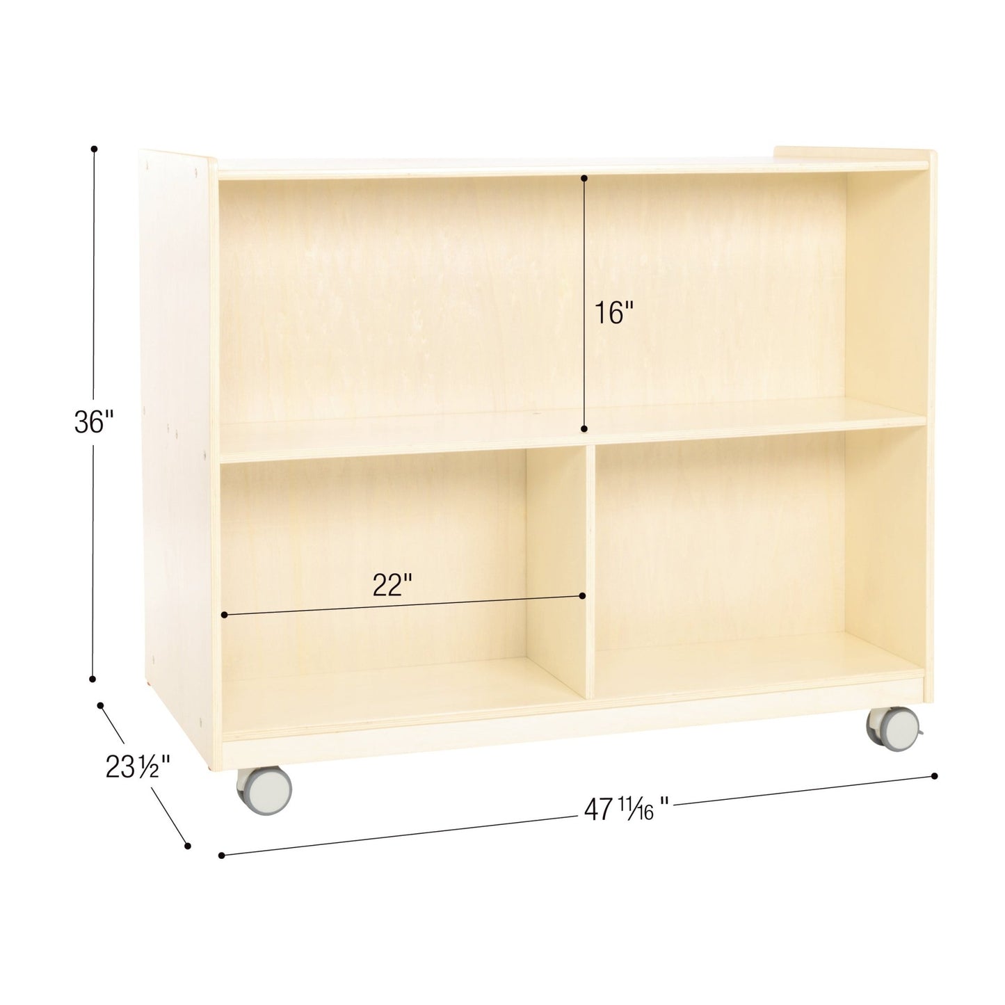 Children's Factory Mobile 36"H Double - Sided Storage (AG1229X) - SchoolOutlet