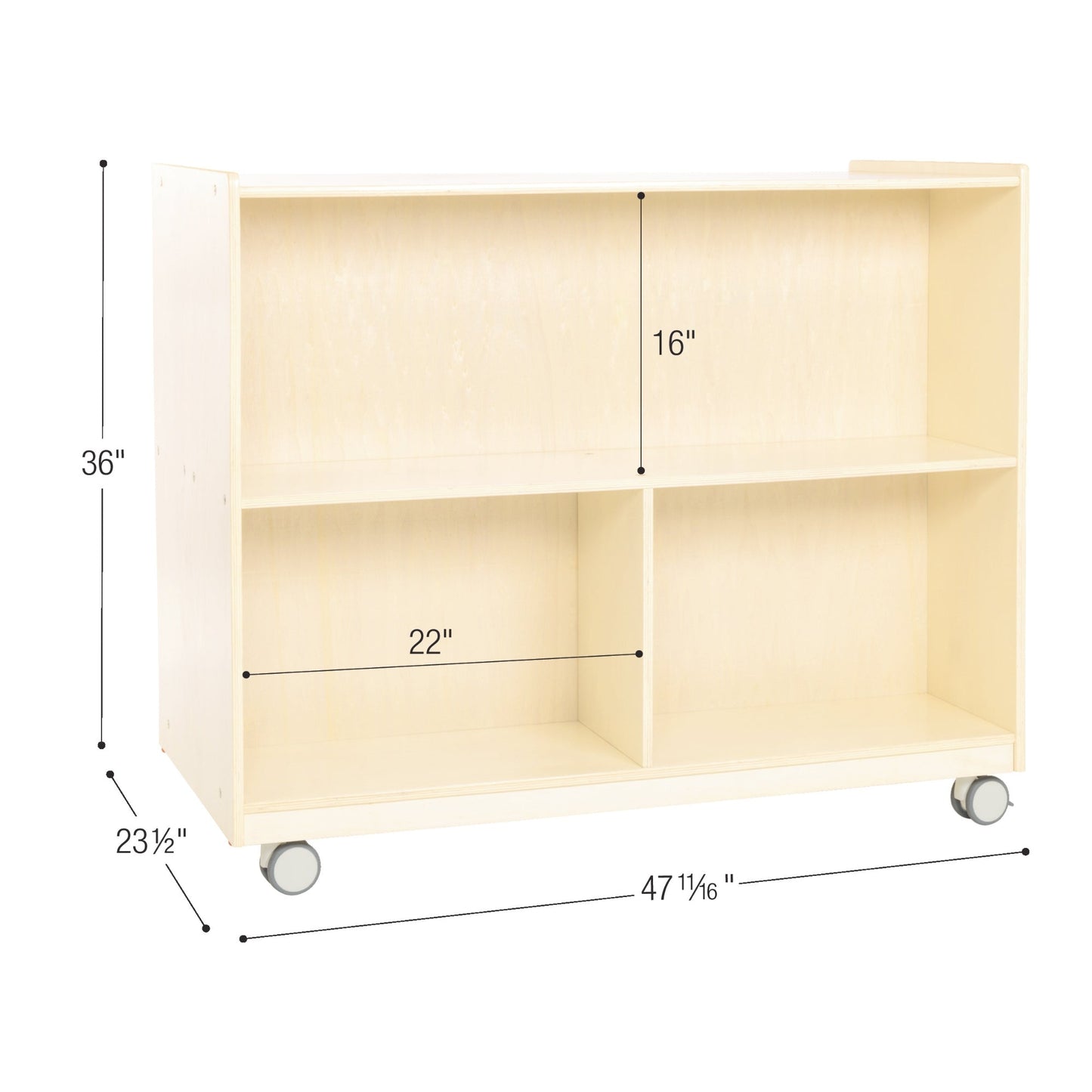 Children's Factory Mobile 36"H Double-Sided Storage Assembled (AG1229A)