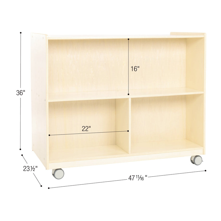 Children's Factory Mobile 36"H Double-Sided Storage Assembled (AG1229A) - SchoolOutlet