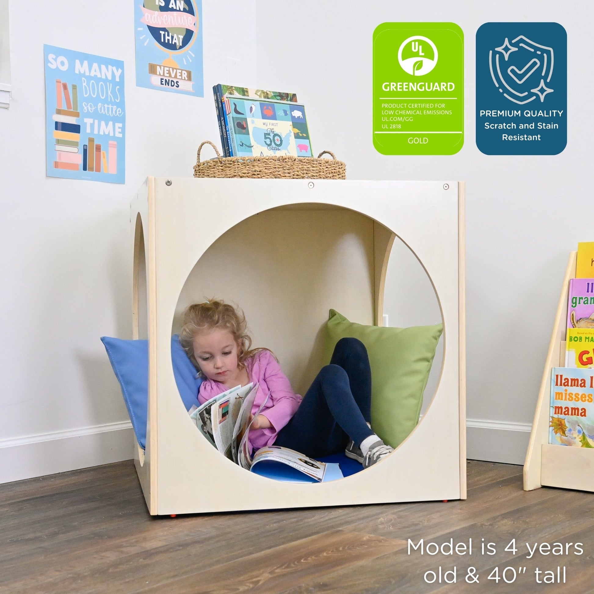Angeles Birch Reading Cube - RTA (AG1535) - SchoolOutlet