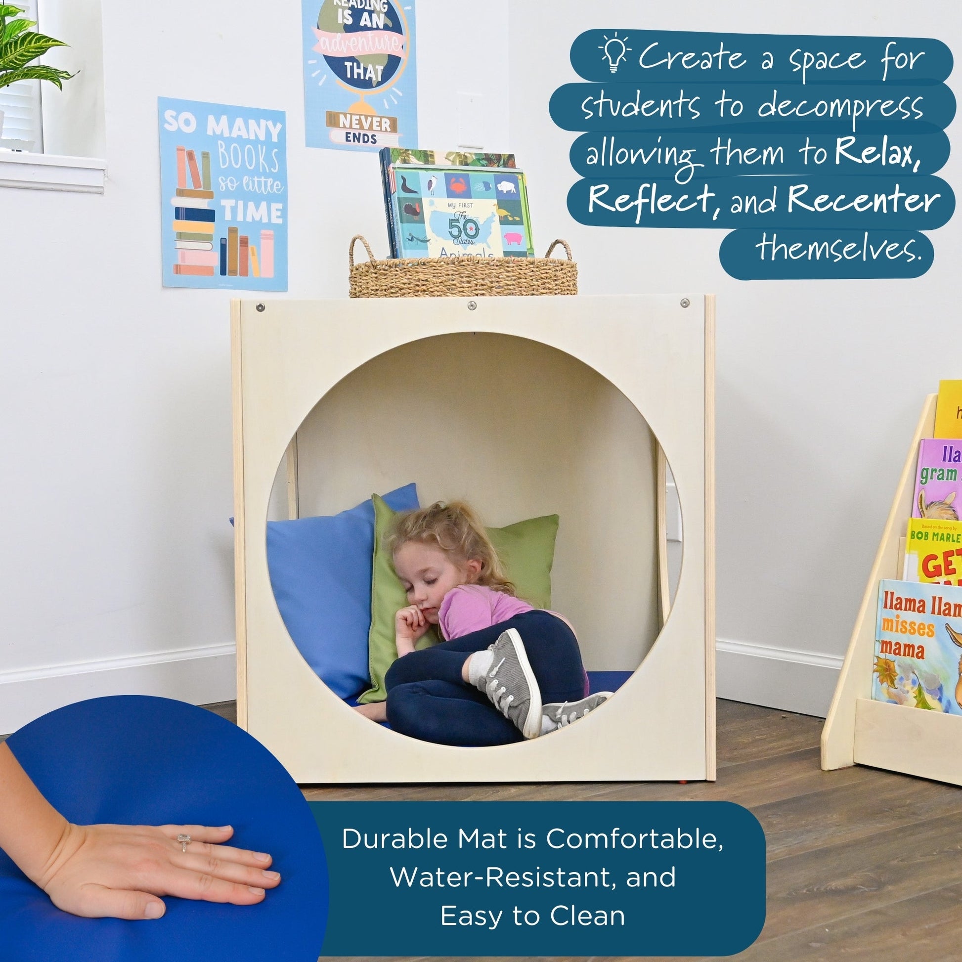Angeles Birch Reading Cube - RTA (AG1535) - SchoolOutlet