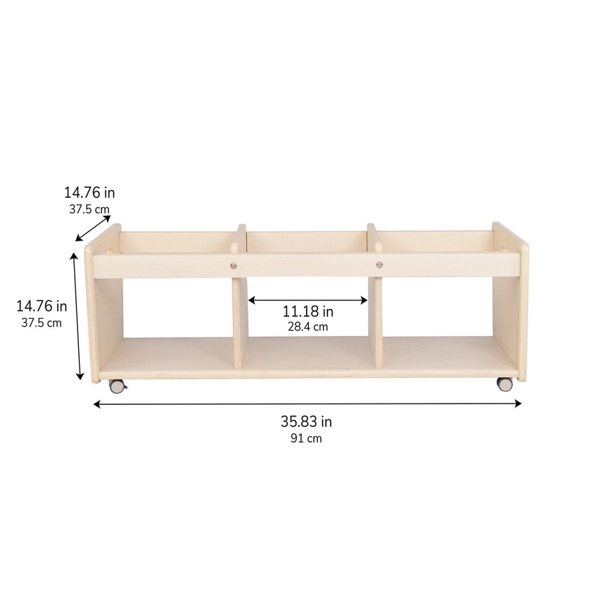 Children's Factory Mobile 12"H Toddler Storage Center Assembled (AG1684CBA) - SchoolOutlet