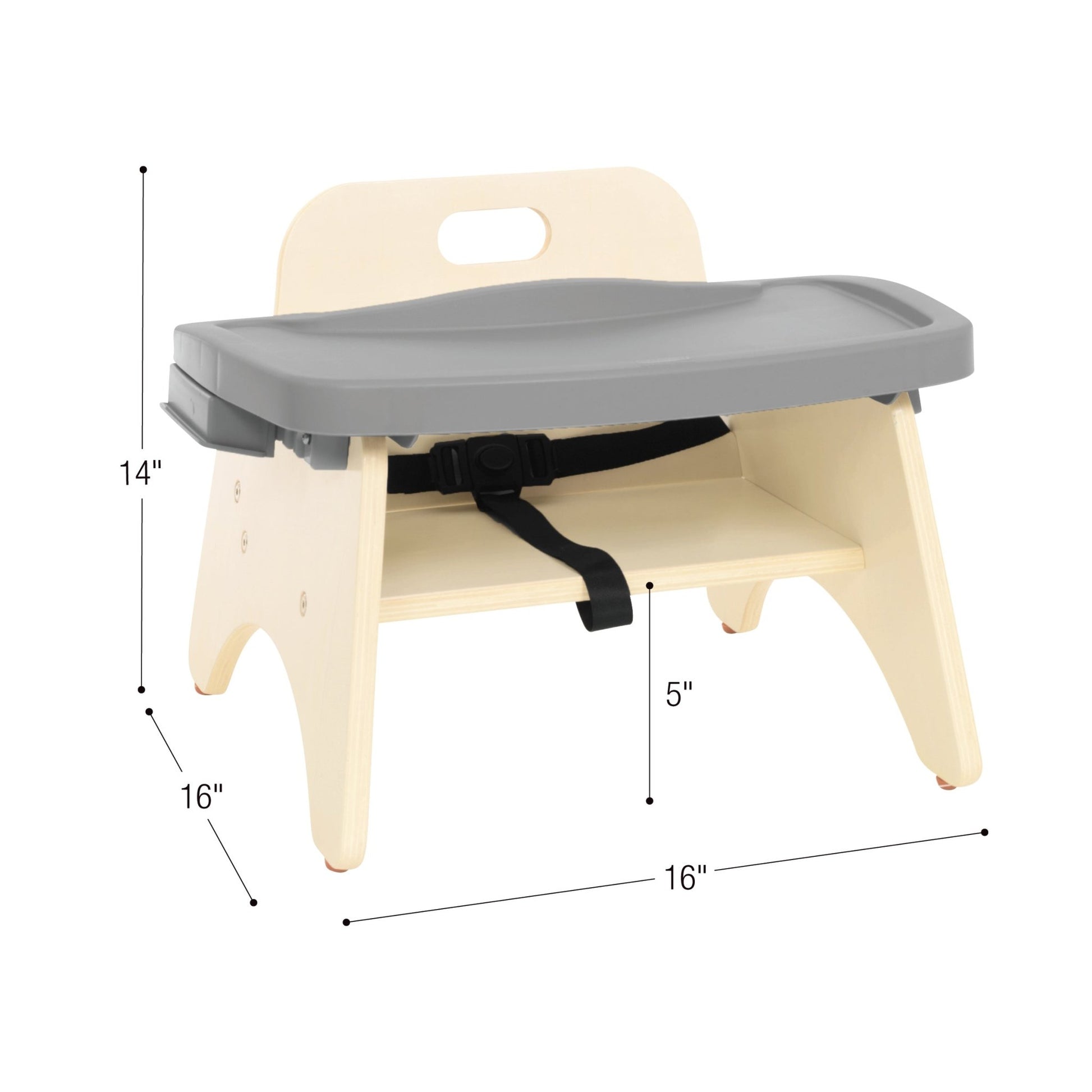 Children's Factory 5"H Feeding Chair with Tray - Wood Unit - RTA (AG1688 - 1) - SchoolOutlet