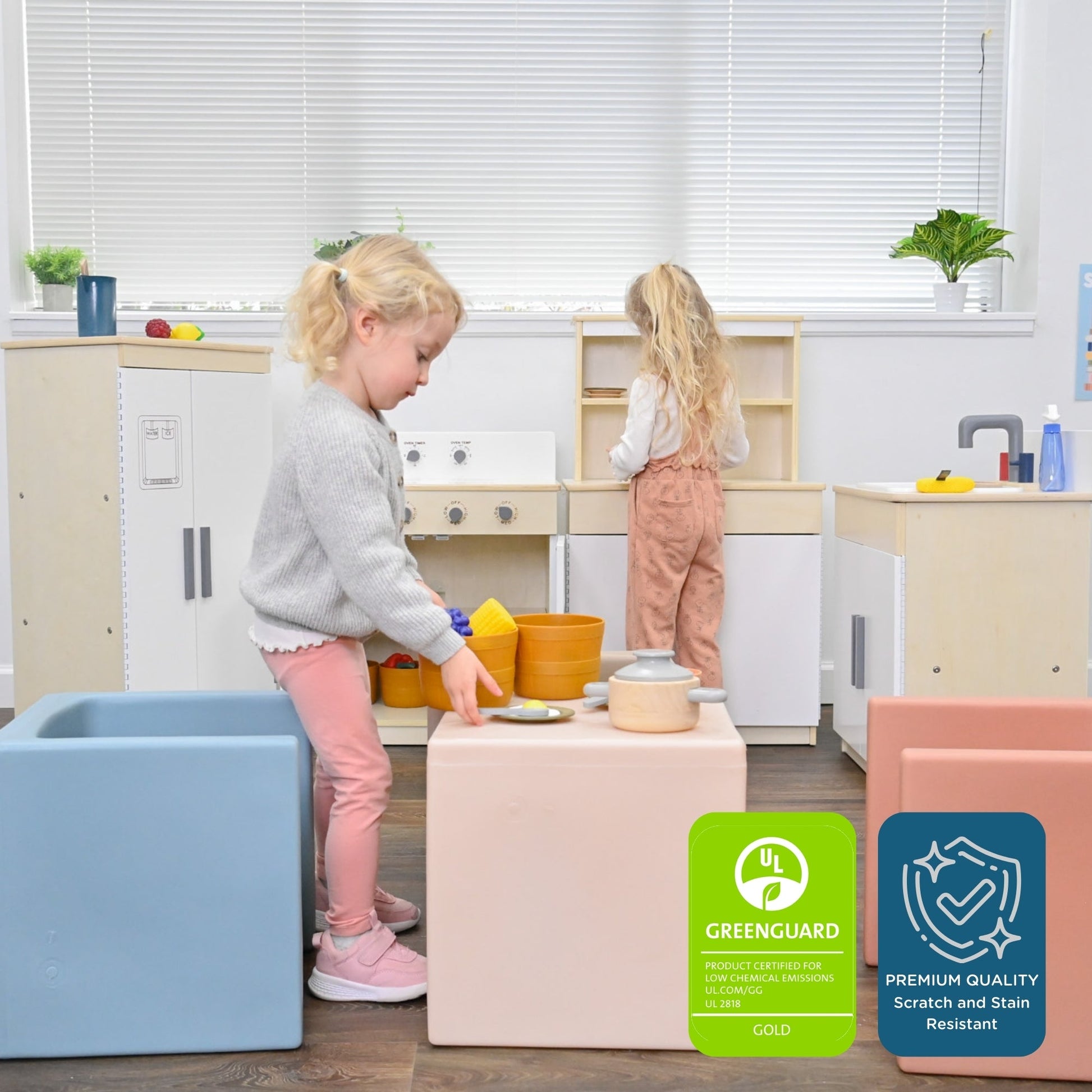 Angeles Birch 4-Piece Complete Kitchen Set (AG4000) - SchoolOutlet