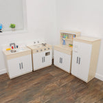 Angeles Birch 4-Piece Complete Kitchen Set Assembled (AG4000A)