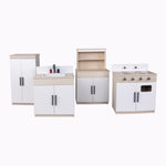 Angeles Birch 4-Piece Complete Kitchen Set Assembled (AG4000A) - SchoolOutlet