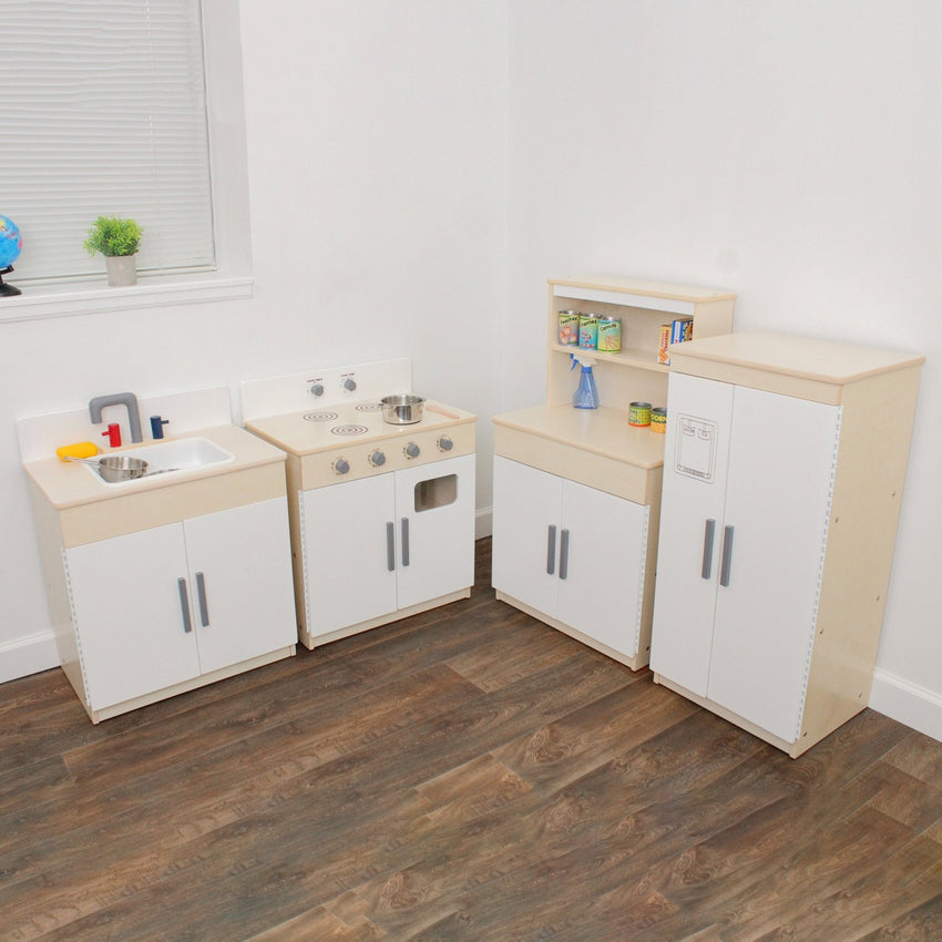 Angeles Birch 4-Piece Complete Kitchen Set Assembled (AG4000A) - SchoolOutlet