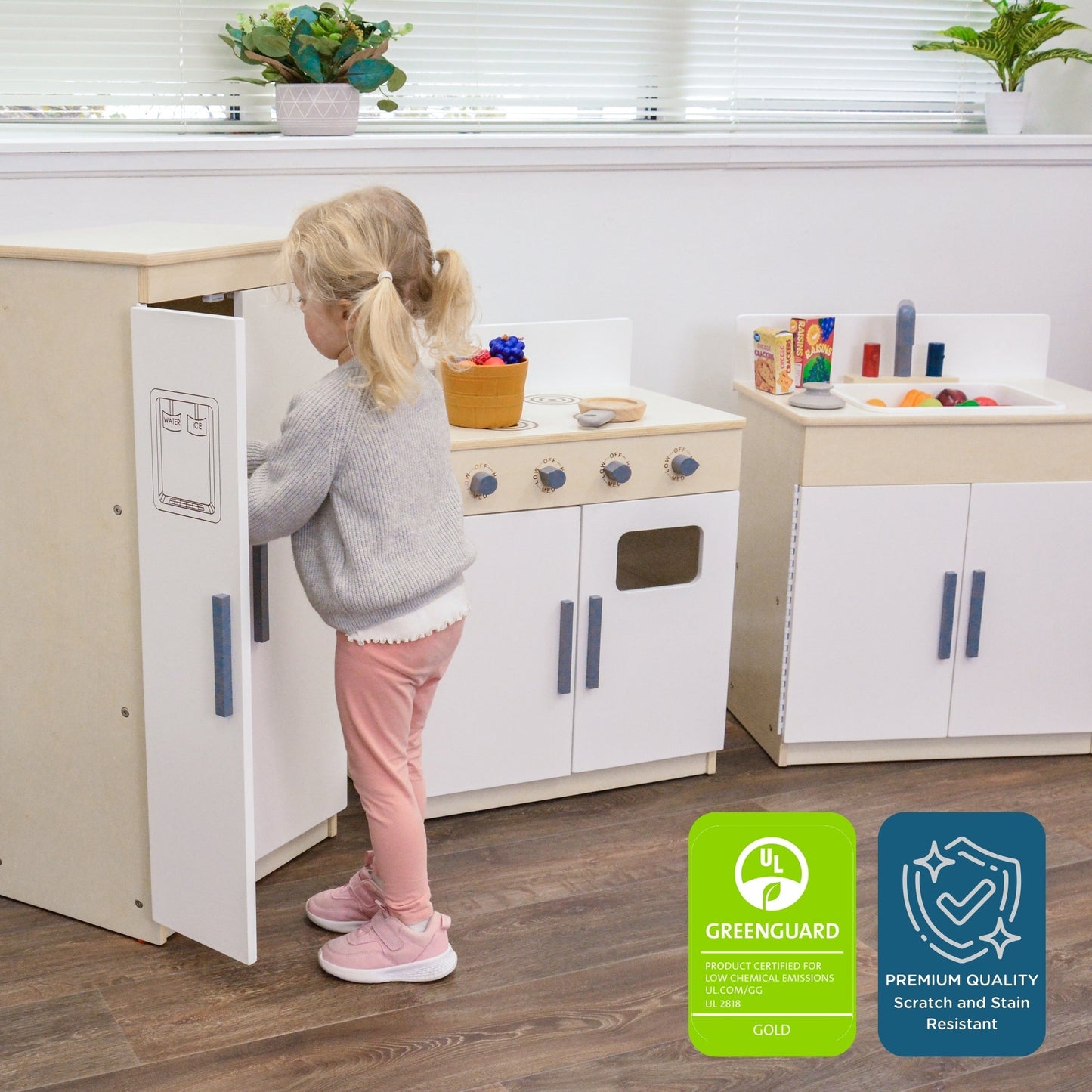 Angeles Birch 3-Piece Kitchen Set (AG4003) - SchoolOutlet