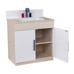 Angeles Birch 3-Piece Kitchen Set Assembled (AG4003A)