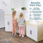 Angeles Birch 3-Piece Kitchen Set Assembled (AG4003A) - SchoolOutlet