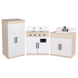 Angeles Birch 3-Piece Kitchen Set Assembled (AG4003A)