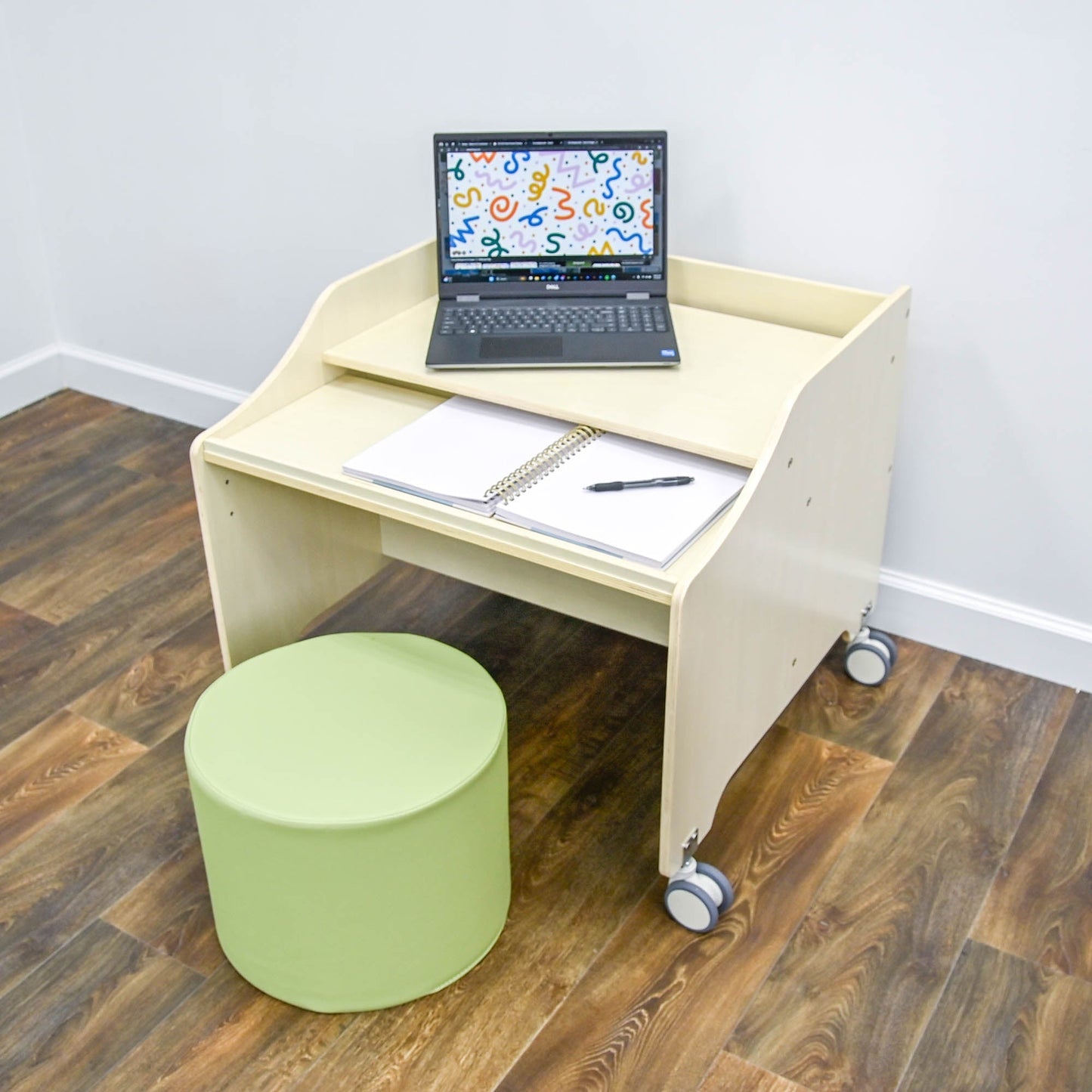 Children's Factory Mobile Computer Station Assembled (AG7164A) - SchoolOutlet