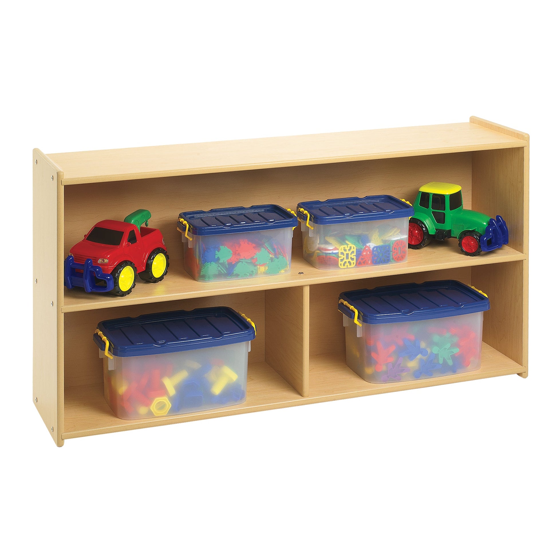 Angeles Value Line Preschool 2-Shelf Storage - 48"L x 12"W x 27"H (ANG7149) - SchoolOutlet