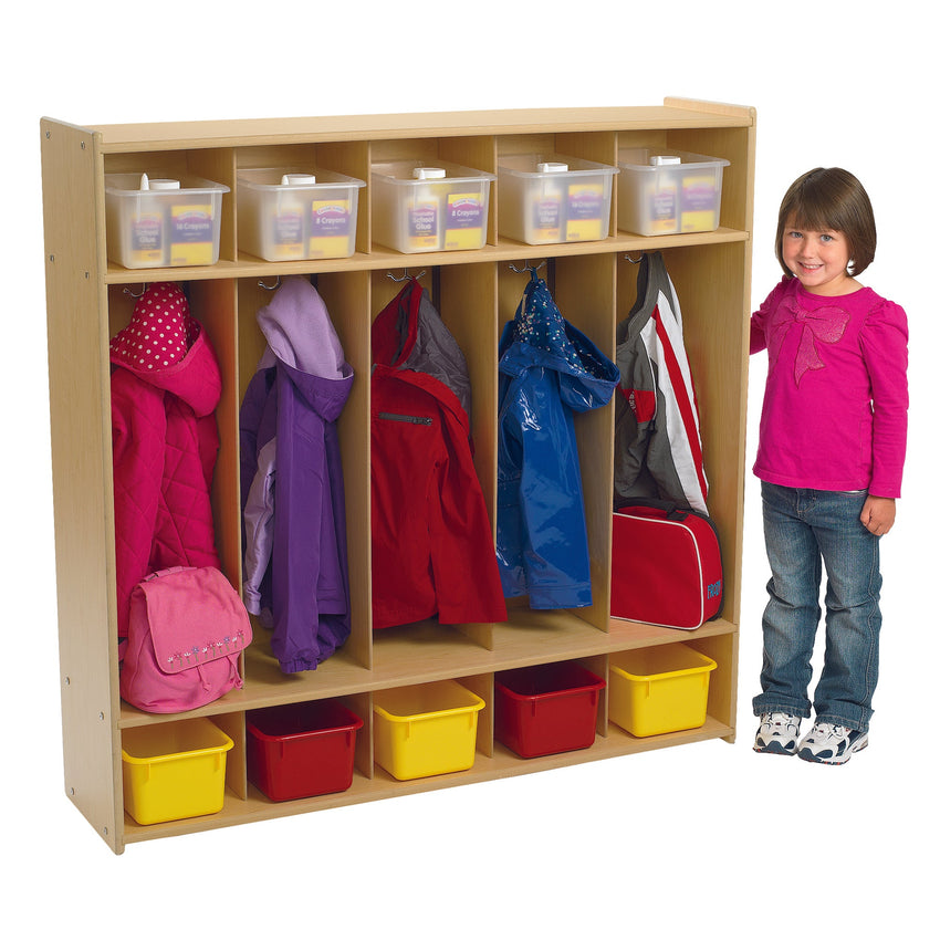 Angeles Value Line 5-Section Locker - 48"L x 12"W x 48"H (ANG7154) - SchoolOutlet