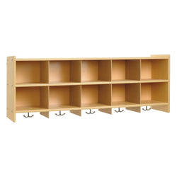 Angeles Value Line 10 Section Wall Locker - 48"L x 12"W x 19"H (ANG7160)