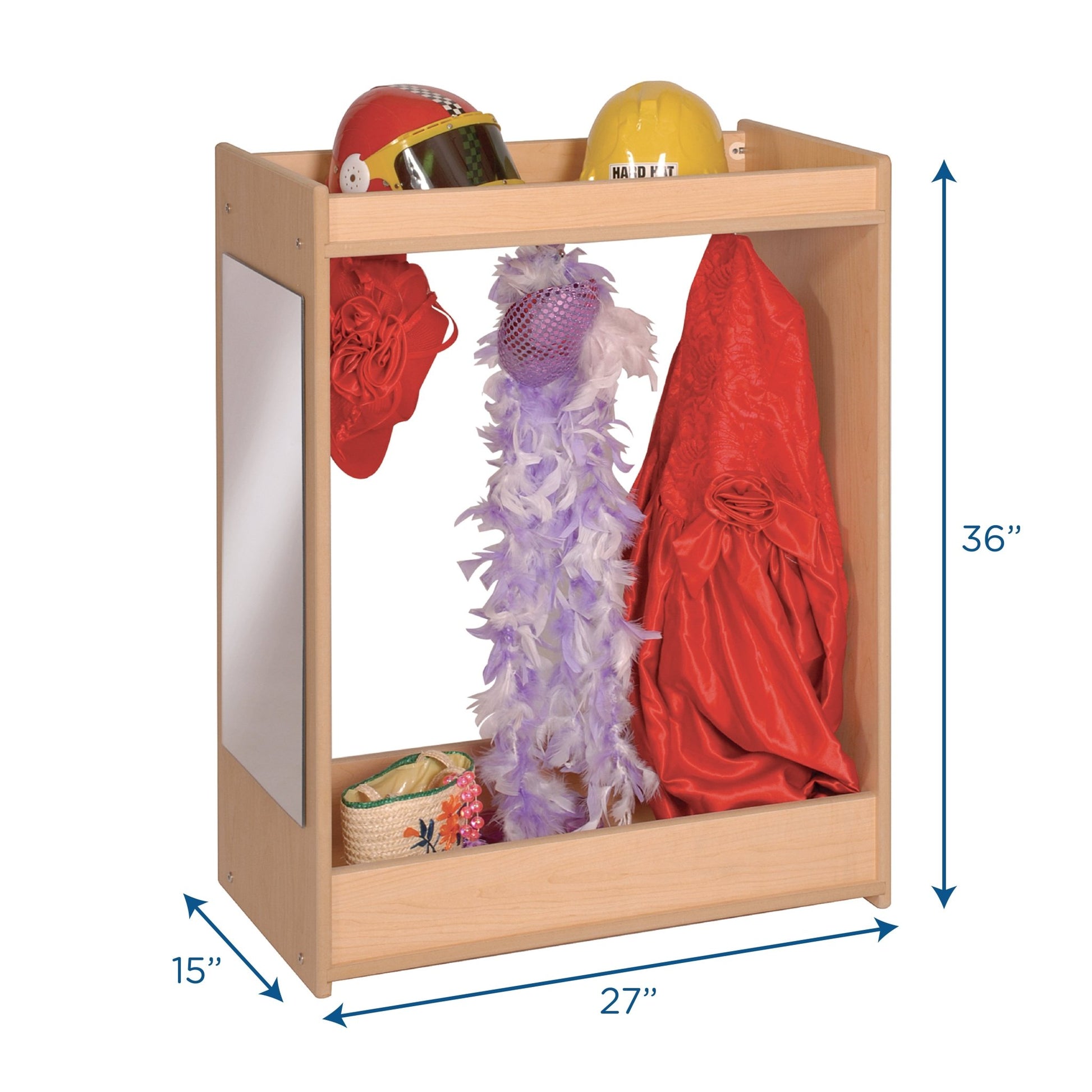 Angeles Value Line Dress Up Storage - Small - 27"L x 15"W x 36"H (ANG7170) - SchoolOutlet